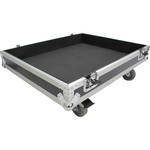 ProX Flight Case with Wheels for RCF SUB 8004-AS and SUB 708-AS II Subwoofers (Silver on Black)
