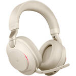 Jabra Evolve2 85 Noise-Canceling Wireless Over-Ear Headset (Unified Communication, USB Type-A, Beige)