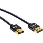Pearstone HDA-503UTB Ultra-Thin High-Speed HDMI Cable with Ethernet (Black, 3')
