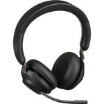 Jabra Evolve2 65 Stereo Wireless On-Ear Headset with Stand (Unified Communication, USB Type-C, Black)
