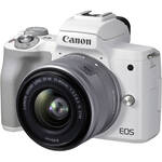 Canon EOS M50 Mark II Mirrorless Camera with 15-45mm Lens (White)