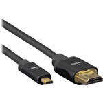 Pearstone HDD-203 High-Speed Micro-HDMI to HDMI Cable with Ethernet (3')