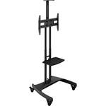 Kanto Living Rolling TV Cart with Height Adjustment for 37 to 65" Displays (Black)