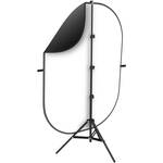 Impact Collapsible Background V2 Kit (5 x 7', Black/White)