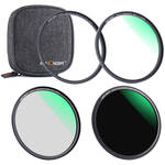 K&F Concept Magnetic UV, Circular Polarizer & ND1000 Filter Kit with Case (52mm)