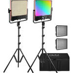 50SM RGB LED Double-sided Light Bi-Color Soft Panel Kits