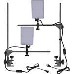 Dual LED Panel Light Kit for Pro Copy Stand and Tabletop Photography