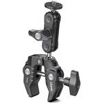 REYGEAK Aluminum Alloy Super Clamp Camera Clamp Mount Monitor 360° Ballhead Magic Arm Double