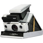Polaroid Sun 600 LMS Instant Camera with original strap black and silver