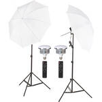 1000 eWatt 2-Light Umbrella Kits