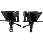 ikan P2P Interview System with 2 x 19" 3G-SDI High-Bright Teleprompters