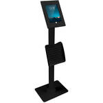 Mount-It! Anti-Theft iPad Floor Stand with Document Holder - 8th Gen (Black)