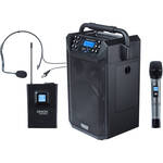 Denon Audio Commander Professional Mobile PA System with Two Wireless Microphones