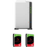 Synology 32TB DiskStation DS220j 2-Bay NAS Enclosure Kit with