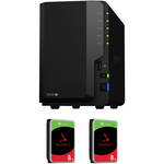 【付属品完備】Synology DiskStationDS220j 2ベイNAS Synology 16TB DiskStation DS220+ 2-Bay NAS Enclosure Kit with