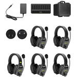 New Release: WiTalk WT5D Full-Duplex Wireless Intercom System with Five Headsets (1.9 GHz)
