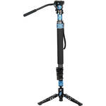 Sirui P-424FS 4-Section Carbon Fiber Monopod with VA-5 Compact Video Head