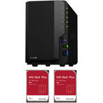 Synology 8TB DiskStation DS220+ 2-Bay NAS Enclosure Kit with WD