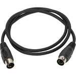 Câble Plug And Play Rallonge Midi 5 Broches 3m - Câble DIN Mâle/Femelle - Clavier, Synthétiseur, Ordinateur - Connectique Audio Câble 5 Broches Din Câble Extension MIDI 3 Mètres