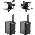 ikan P2P Interview System with Two 19" High-Bright Teleprompters & Hard Cases