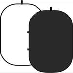 Neewer 2-in-1 Collapsible Backdrop (5 x 7', Black/White)