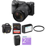 Sony a6400 Mirrorless Camera with 18-135mm Lens and Accessories Kit