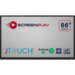 ScreenPlay JTouch Series 12 86" UHD 4K Touchscreen Commercial Monitor