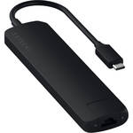 Satechi Slim Aluminum USB Type-C Multi-Port Adapter V2 (Black)