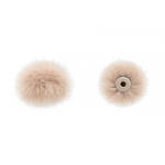 Bubblebee Industries The Windbubble PRO Fur Windscreen for Omni Lavalier Mics (Beige, XS, 2-Pack)
