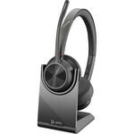 Poly Voyager 4320 Bluetooth Stereo Headset with BT700 USB-C Dongle and Charging Stand (Microsoft Teams Certified)