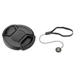 Sensei 58mm Center Pinch Snap-On Lens Cap and Cap Keeper Lens Cap Holder Kit