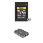 Sony 160GB CFexpress Type A TOUGH Memory Card (2-Pack) with