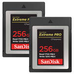 SanDisk SanDisk 256GB Extreme PRO CFexpress Card Type B (2-Pack)