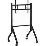 Wacebo DBL01058B Manual-Height Mobile Stand with Shelf for 55-86" Displays