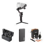 DJI RS 3 Gimbal Stabilizer and Wireless Microphone System/Recorder Accessory Kit
