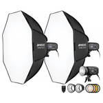 FJ400-SE 400Ws Strobe with FJ-X3 S Trigger for Sony (110V, US Power Cord 3-Light Kit)