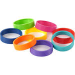 StageStrike Flexible Color Coded Rings for HH Wireless Mics (8-Pack)