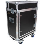 ProX Flip-Ready Retracting Hydraulic Lift Case for Behringer Wing Compact with Laptop Monitor Arm