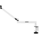 Shure by Gator Low-Profile Boom Arm Articulating Desktop Microphone Stand (White)