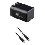 Xcellon PDG-165 GaN USB-C Charger with Cable Kit (65W, 3.3')