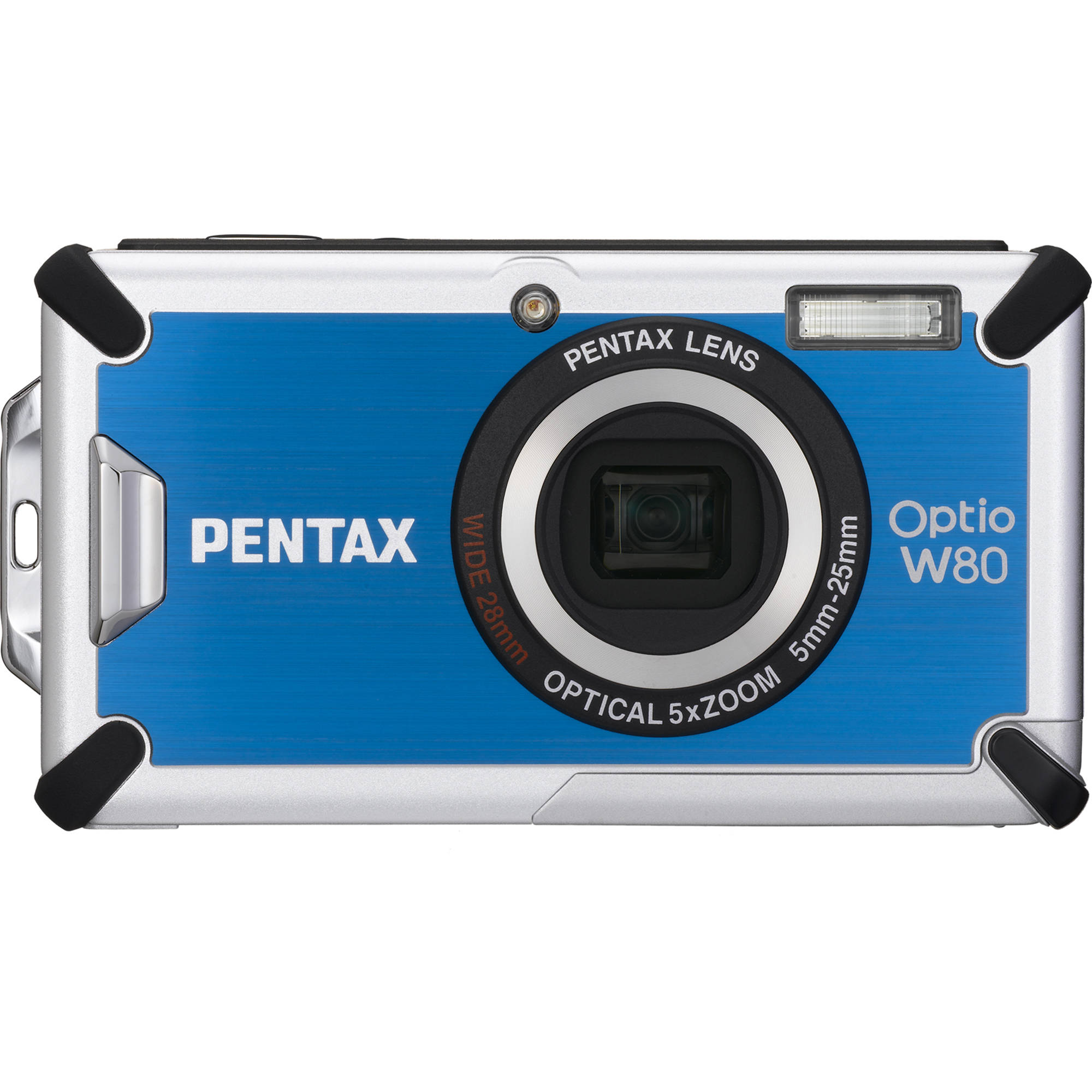 Pentax Optio W80 Digital Camera Azure Blue 17751 B H Photo