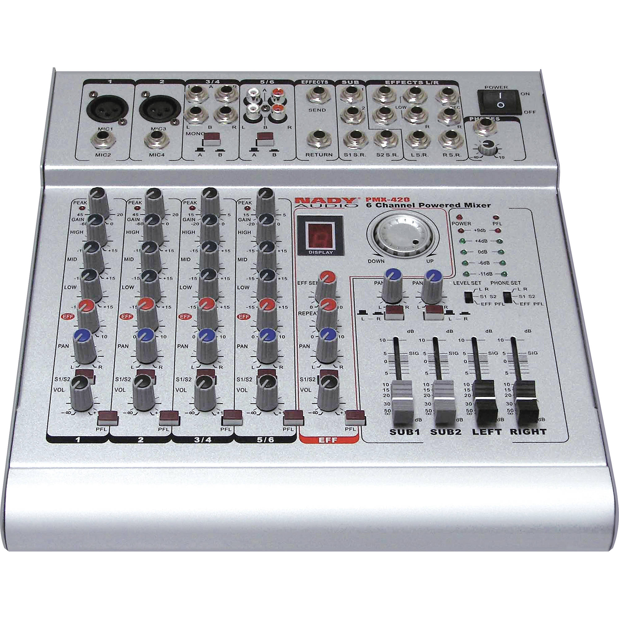 Nady Pmx 420 4 Channel 2 Bus Powered Console Mixer Pmx 420 B H