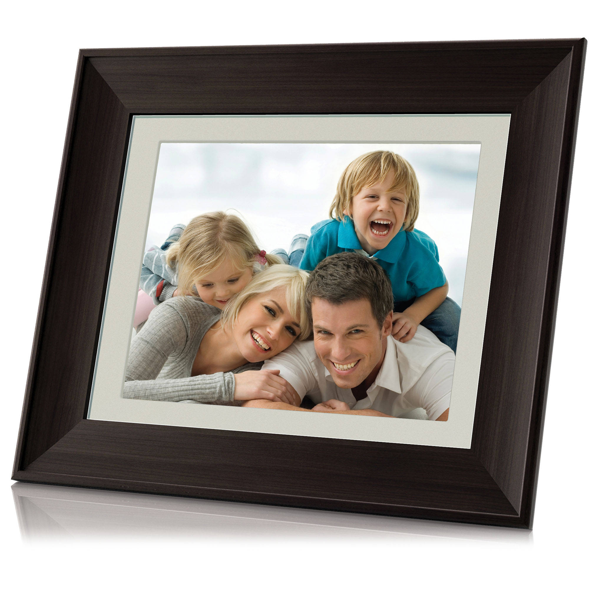 Coby Dp1052 10 Digital Photo Frame With Multimedia Playback Wooden