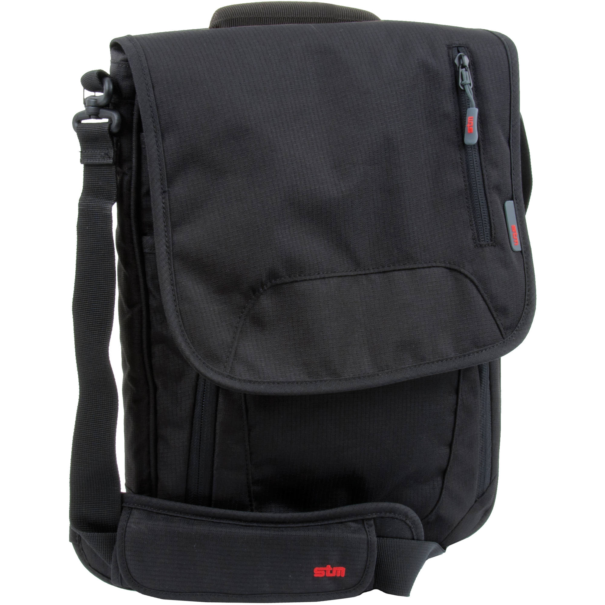 vertical laptop shoulder bag