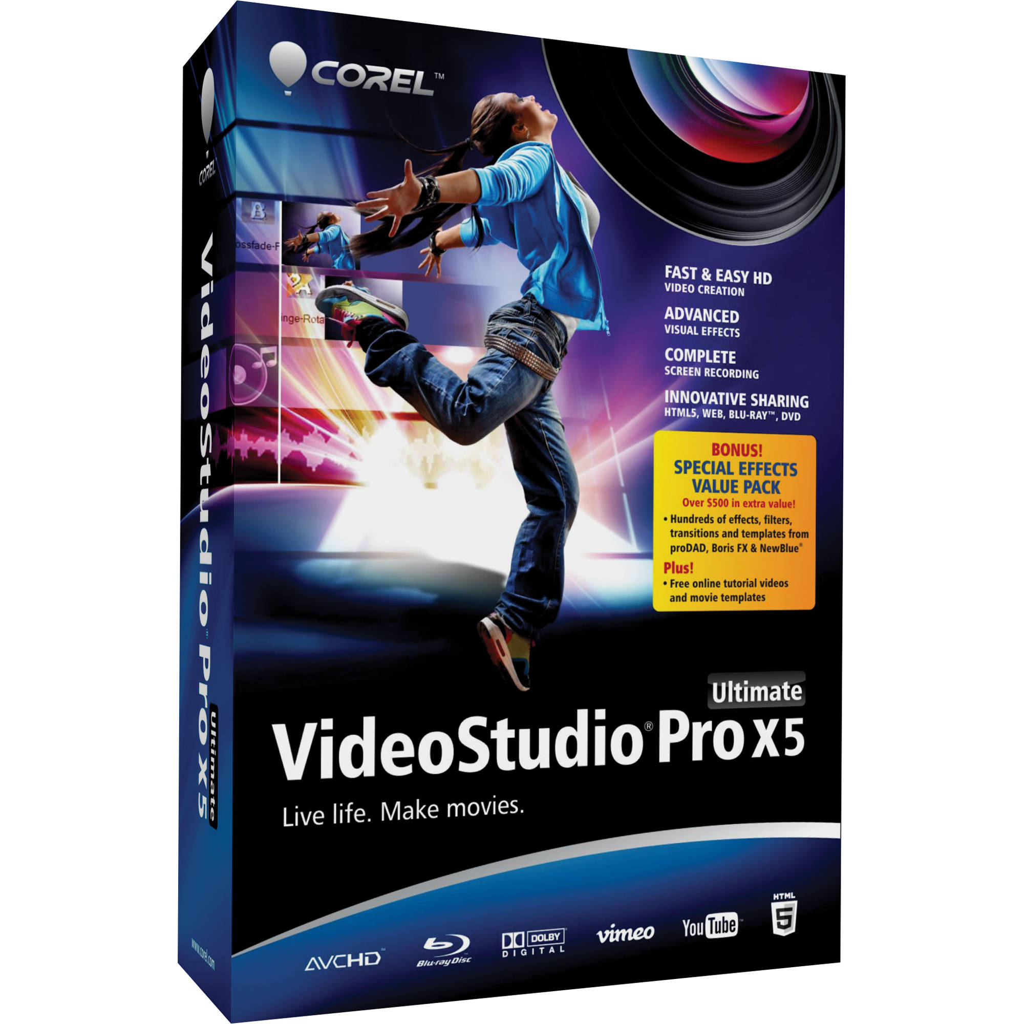 Corel Videostudio Pro X5 Ultimate Vsprx5ulenmbam B H Photo Video