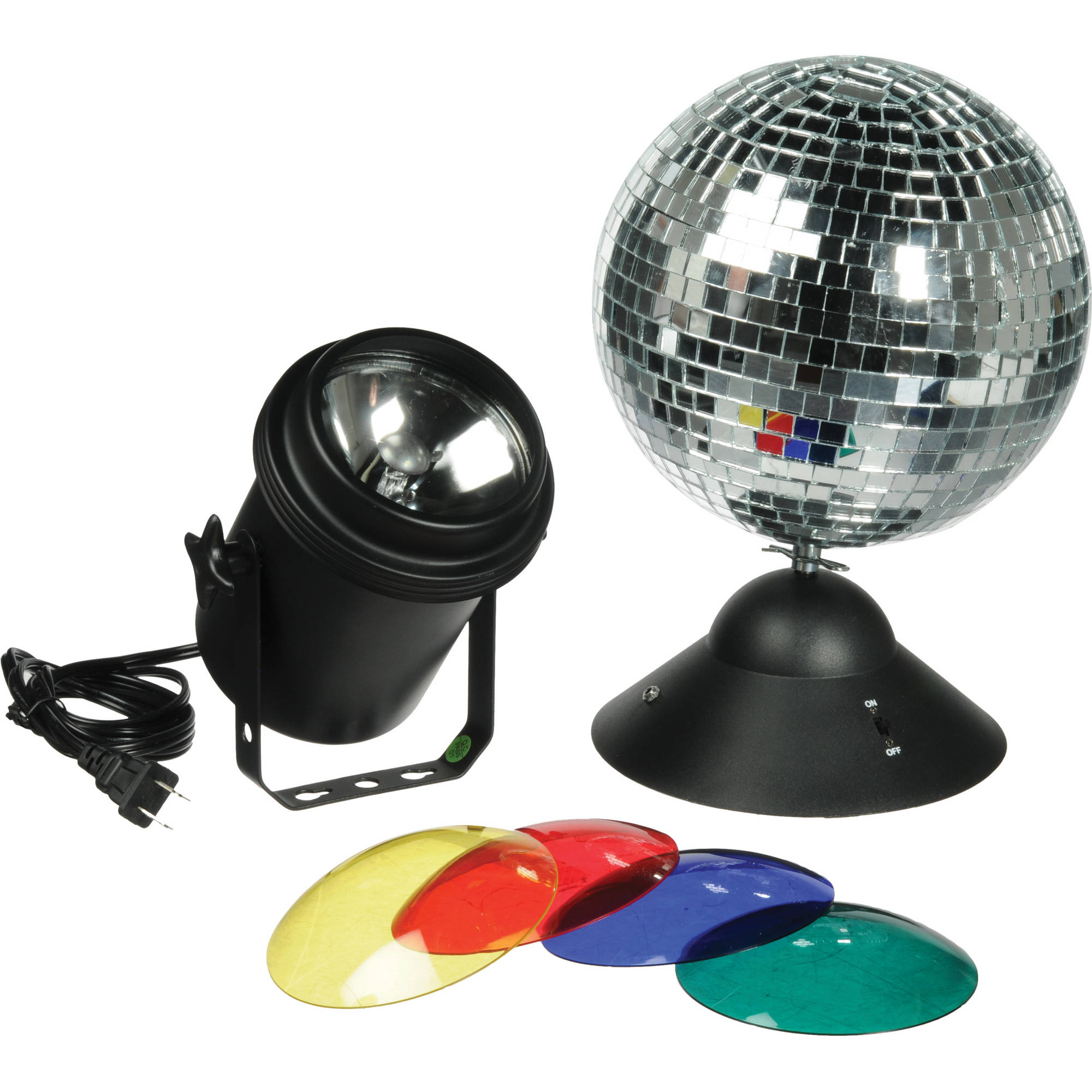 Mr Small Dj MB8 8 Disco Light Mirror Ball with Hanging Ring