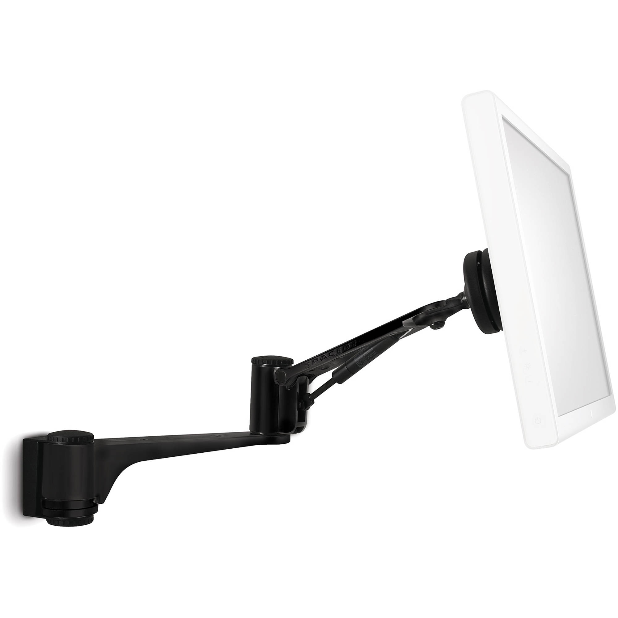 Atdec Articulated Swing Arm Wall Mount For Single Monitor Black