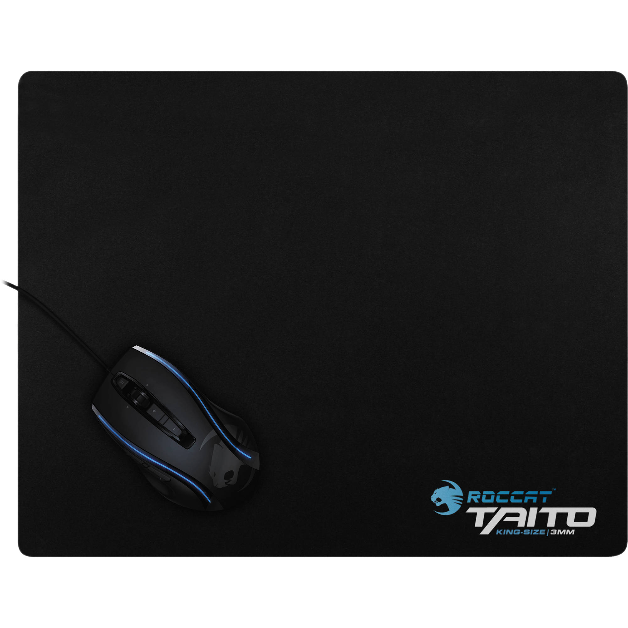 Roccat King Size Taito Shiny Black Gaming Mousepad Roc 13 052