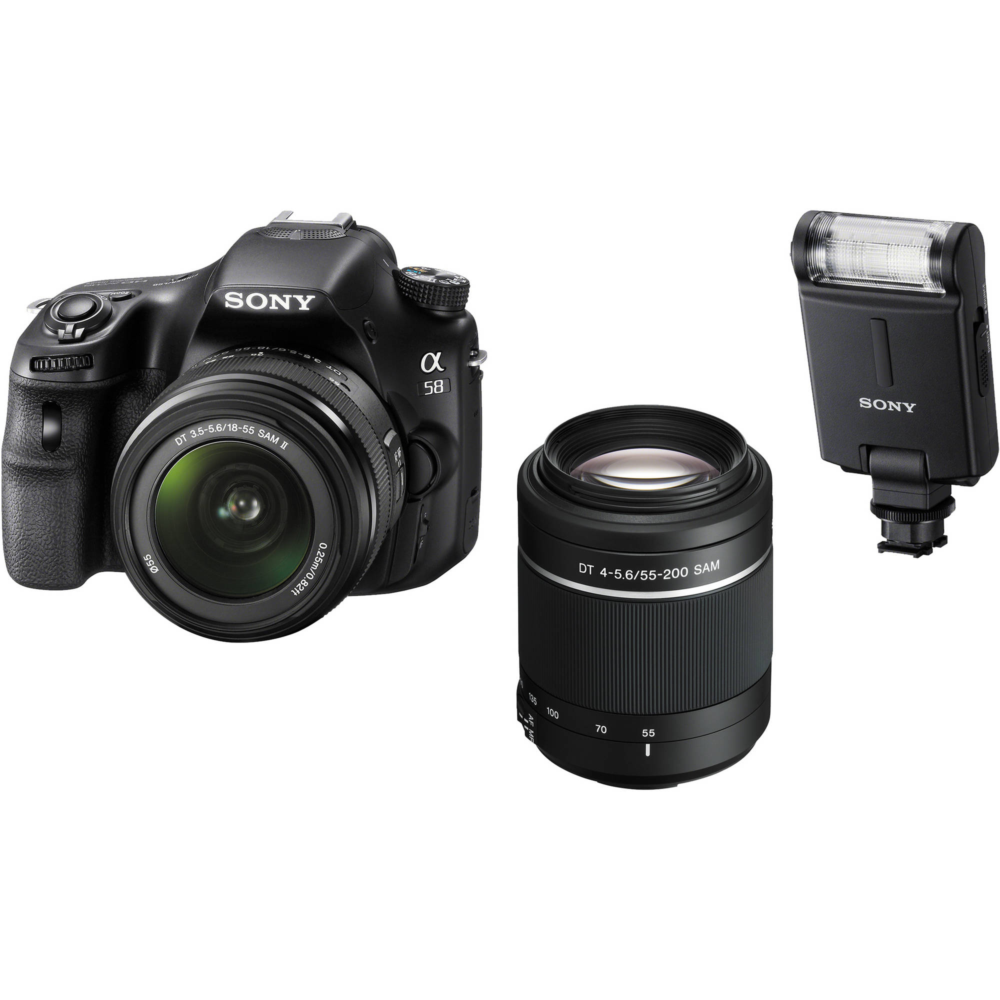 Sony Alpha Slt A58 Dslr Camera Kit With 18 55mm Slta58kflbdl