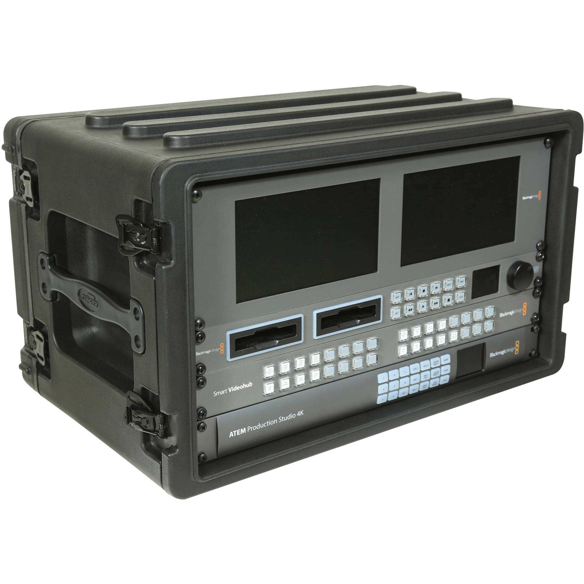 Skb 6u Roto Shallow Rack Case With Steel Rails 1skb R6s B H